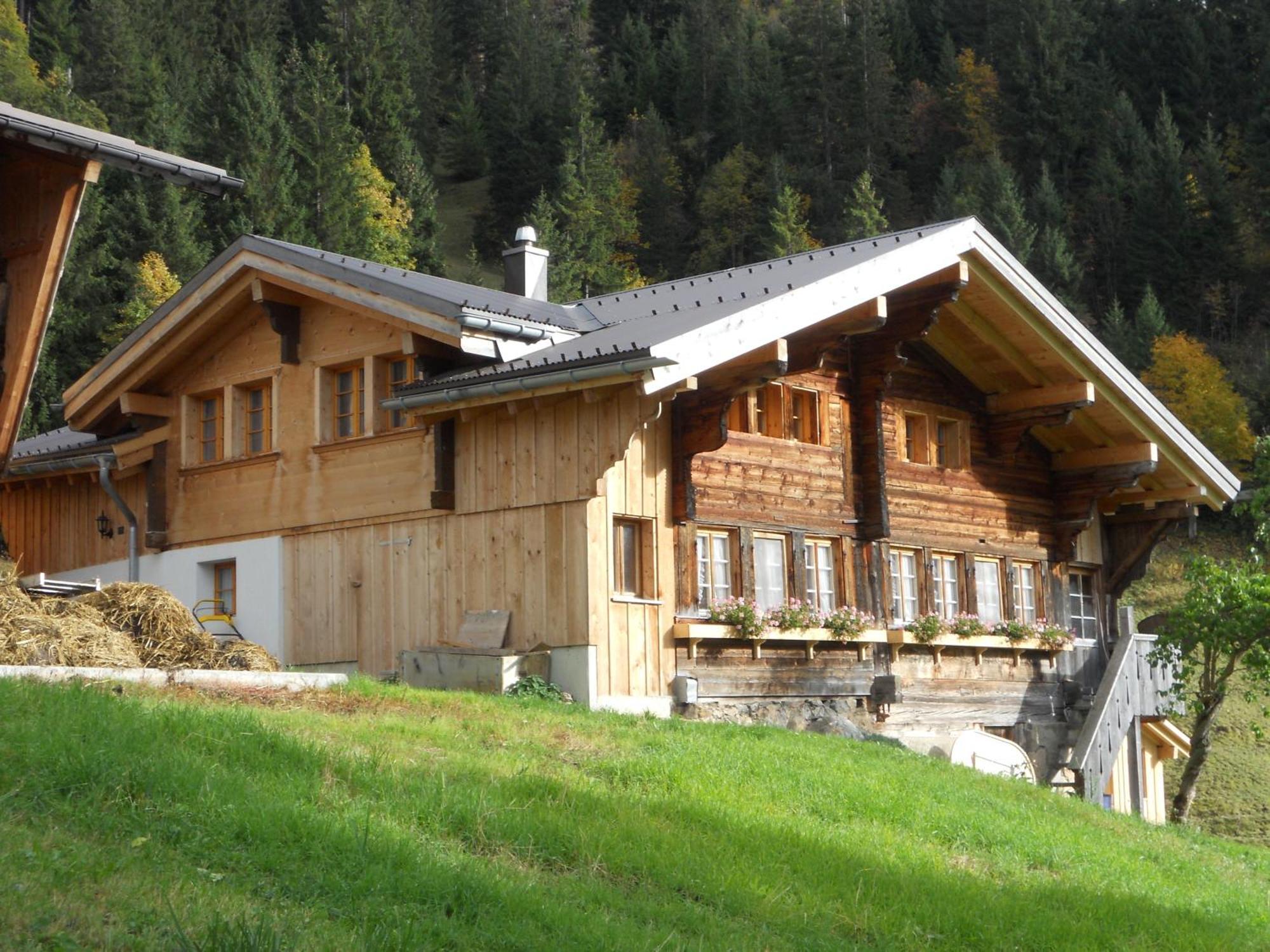 Apartamento Bauernhaus Gschwend Gsteig Exterior foto